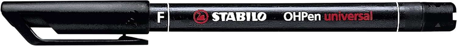 OHP Pen - STABILO OHP Permanent - Fine - Black Permanent Fine (F) 1 count (Pack of 1)