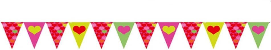amscan 400278 20 cm x 4 m Heart Bunting