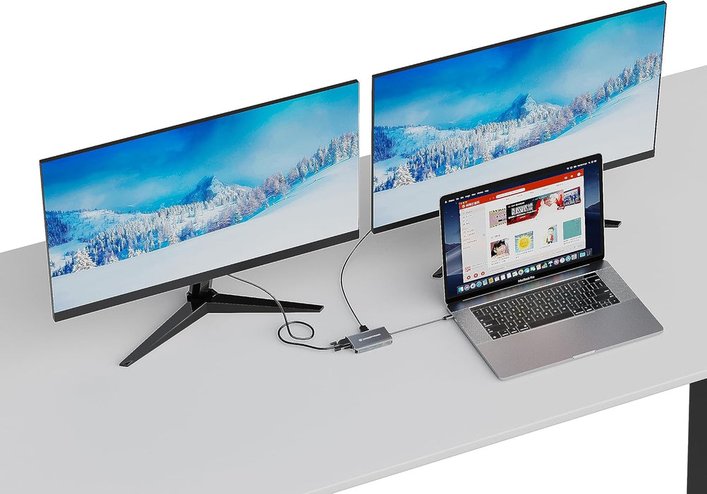 Conceptronic DONN21G 7-in-1 USB 3.2 Gen 1 Docking Station, HDMI, VGA, Gigabit Ethernet LAN, USB-A 3.0 x 3, 100W USB PD