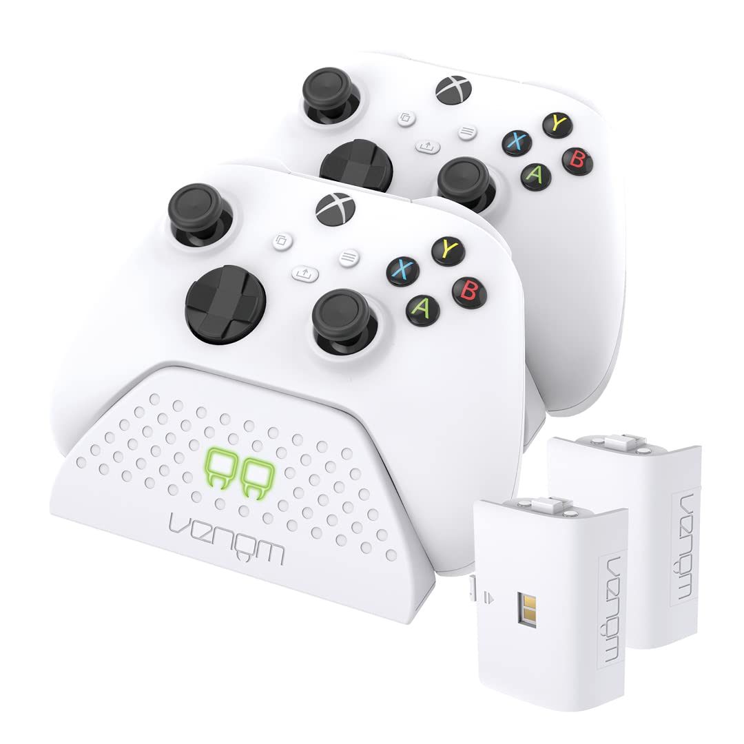 Venom Twin Charging Dock with 2 x Rechargeable Battery Packs - White (Xbox Series X & S / One) Twin Dock - White single
