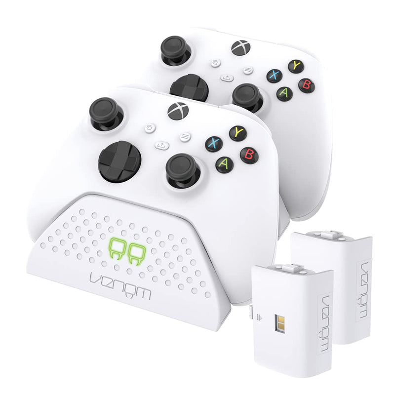 Venom Twin Charging Dock with 2 x Rechargeable Battery Packs - White (Xbox Series X & S / One) Twin Dock - White single