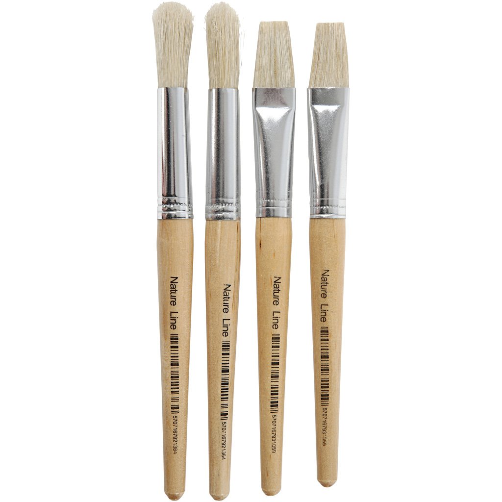Kids Brushes, W: 15 mm, 4asstd