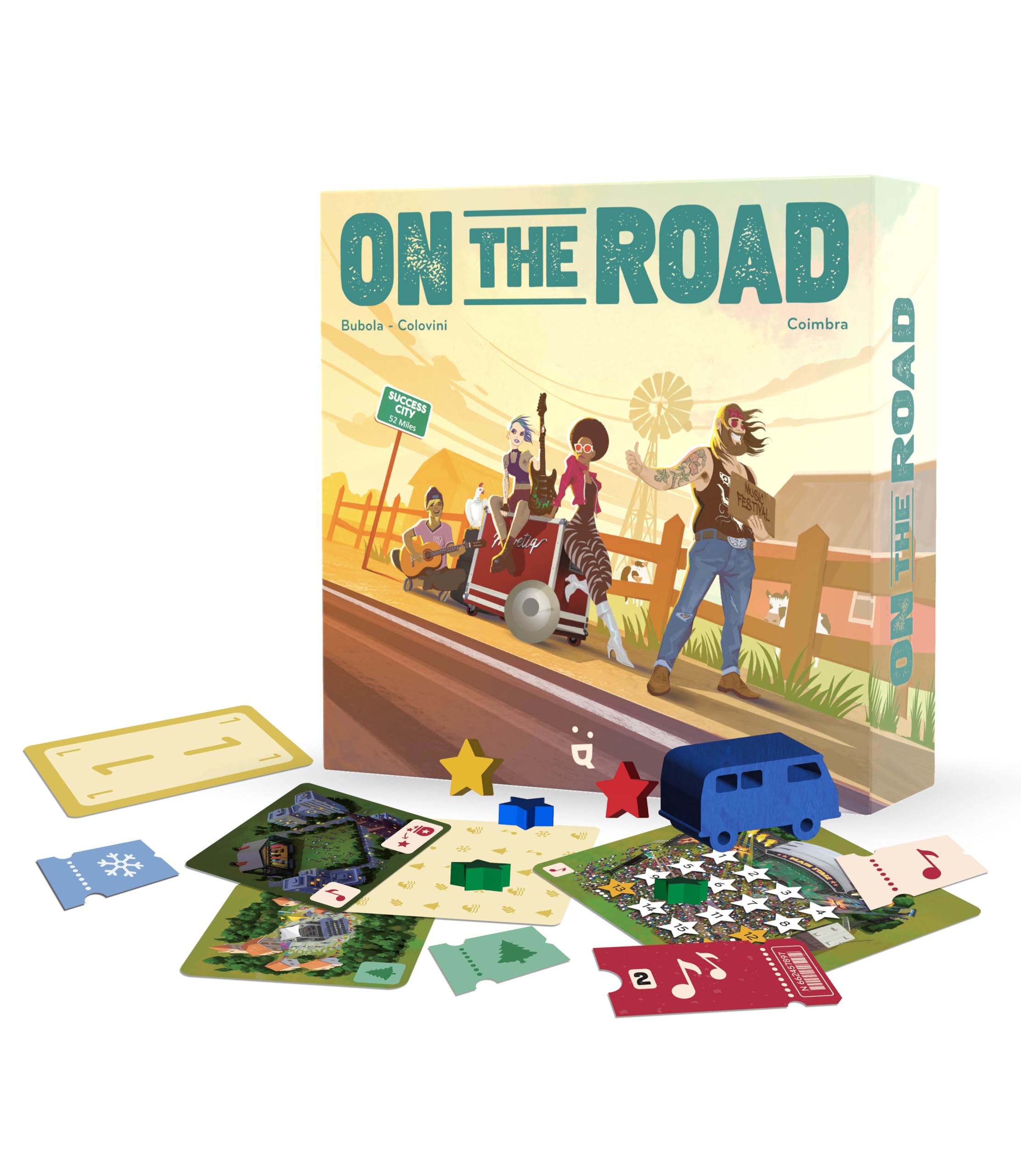 Helvetiq | On the Road | Family Games | Ages 8+ | 2-4 Players | 30 Minutes Playing Time