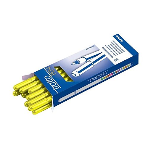 TRATTO Pen Felt-tip Pen – Coloured Sign Pens (Yellow, 0.5 mm, Yellow, Water-Based Ink, Yellow