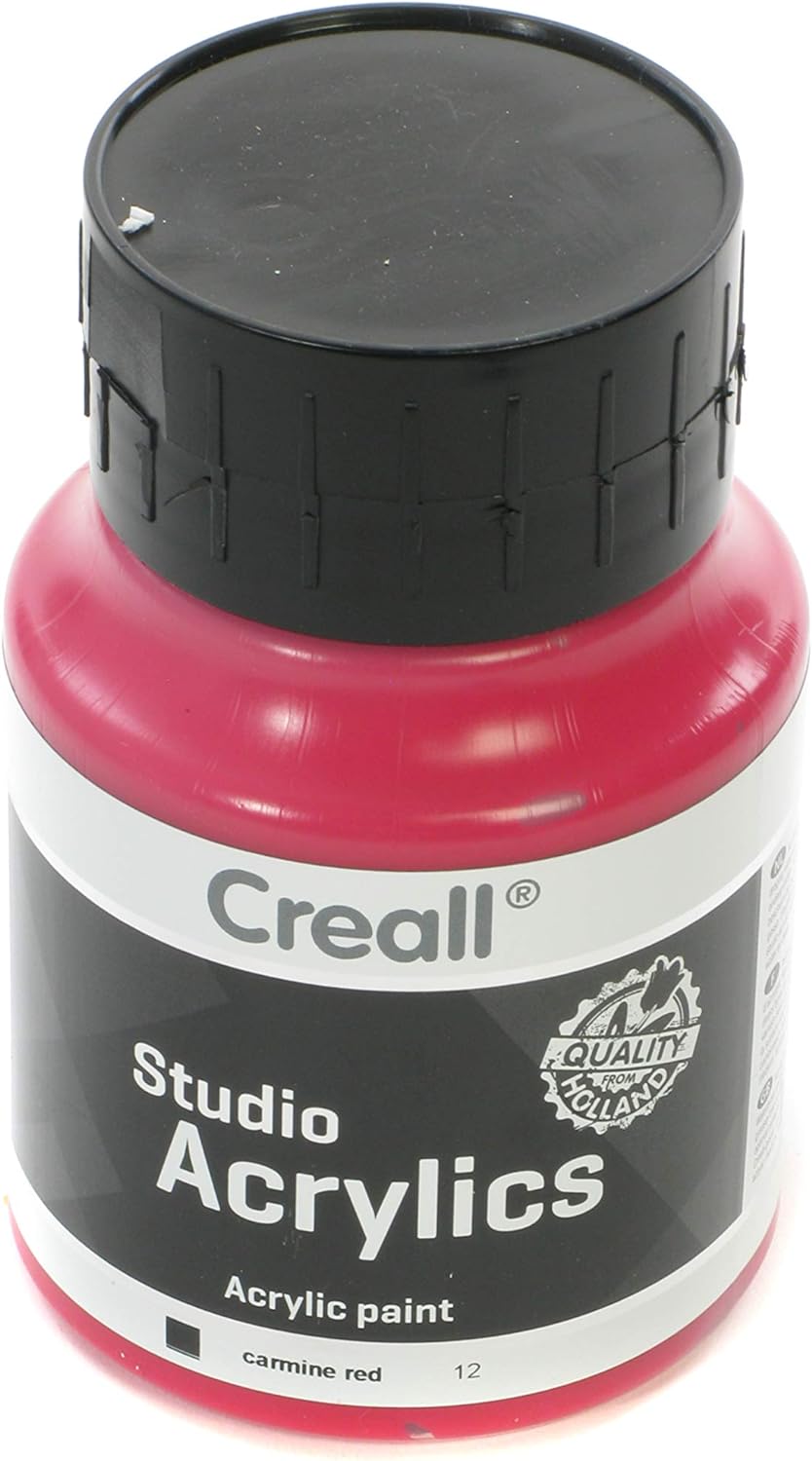 Creall Havo05012 500 ml 12 Carmine Red Havo Studio Acrylics Paint Bottle