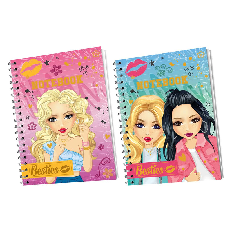 Besties - Notebook A5 - 60 ruled sheets 2 ass.