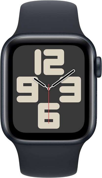 Apple Watch Se (Gps) - 2Nd Generation - 40 Mm - Midnight Aluminium - Smart Watch With Sport Band - Fluoroelastomer - Mid
