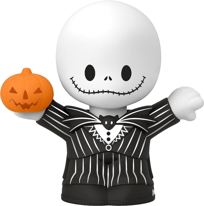 Conjunto de 4 figuras de “Pesadilla antes de Navidad” de Little People Collector, inspirado en la película de Tim Burton de Disney, juguete coleccionable, +8 años (Mattel HNW96