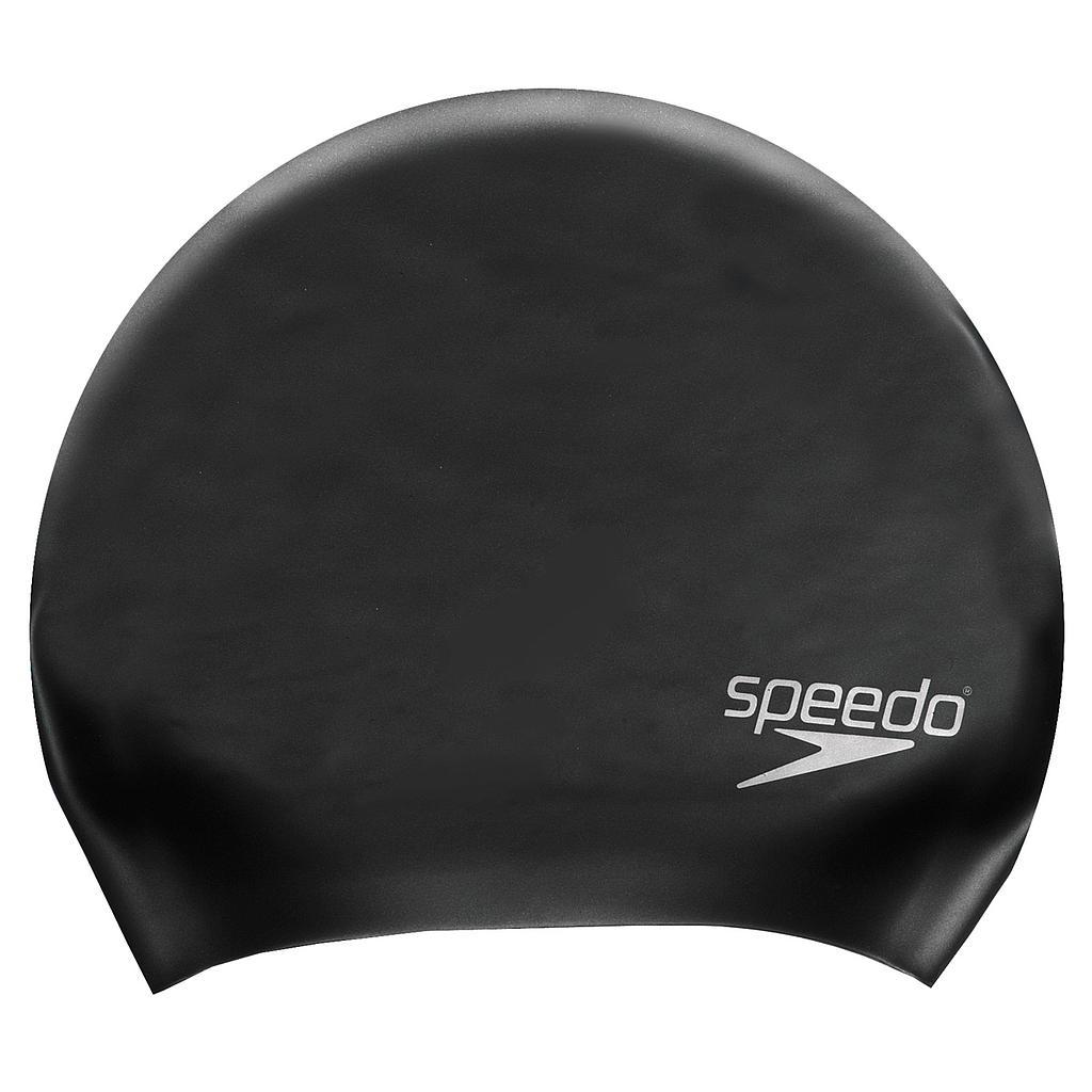 Speedo Long Hair Silicone Cap Adult Black Adult Black