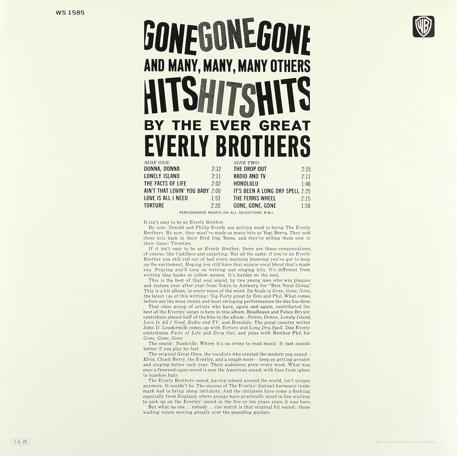 Gone Gone Gone (Lp/Japanese With Obi/Lyric Sheet)