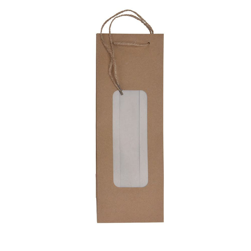 Nampook Kraft Window Bottle Gift Bag 250 x 85 x 345 mm