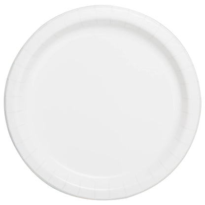 Unique 31056EU Eco-Friendly Paper Plates-23 cm-White Colour-16 Count (Pack of 1), Pack of 16