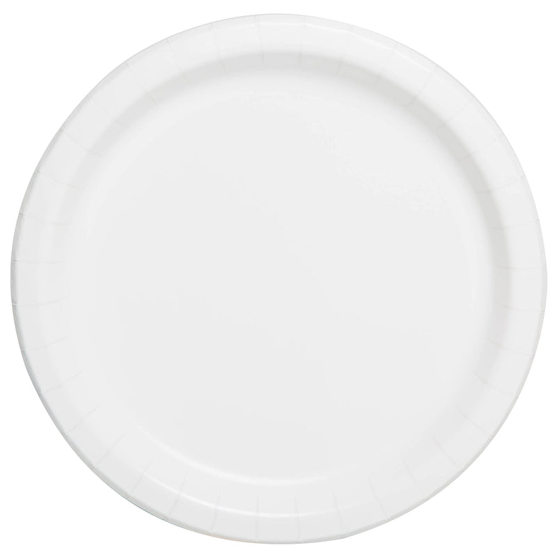 Unique 31056EU Eco-Friendly Paper Plates-23 cm-White Colour-16 Count (Pack of 1), Pack of 16