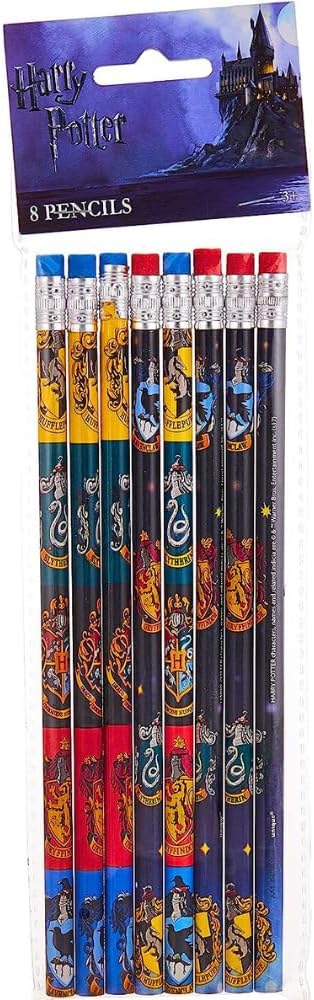 Unique Party 59069 Harry Potter Matite, Multicolore, Confezione da 8 pezzi