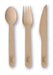 amscan Cubiertos de Madera para barbacoas (24 Piezas), Color Naturaleza (10022737