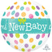 Orbz Welcome New Baby Foil Balloon - 15"/38cm w x 16"/40cm h - G20