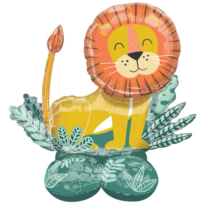 Amscan 4294011 - Airloonz Lion Rempli d'air Ballon en aluminium 114cm x 109cm