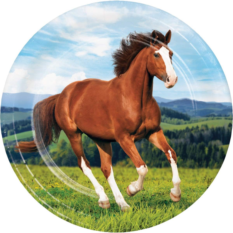 Creative Converting: Plt9 Ss 12/8Ct Horse And Pony Qs
