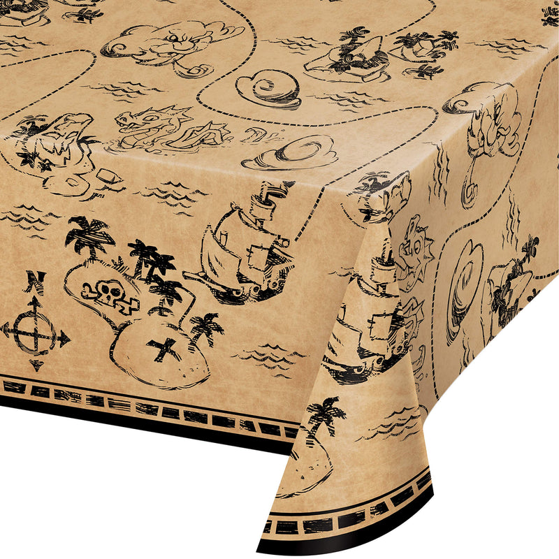 Plastic table cover Island Pirate Tablecloth 137cmX259cm