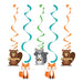 Creative Party PC344412 Wild One Woodland Animals Hanging Decorations-5 Pcs
