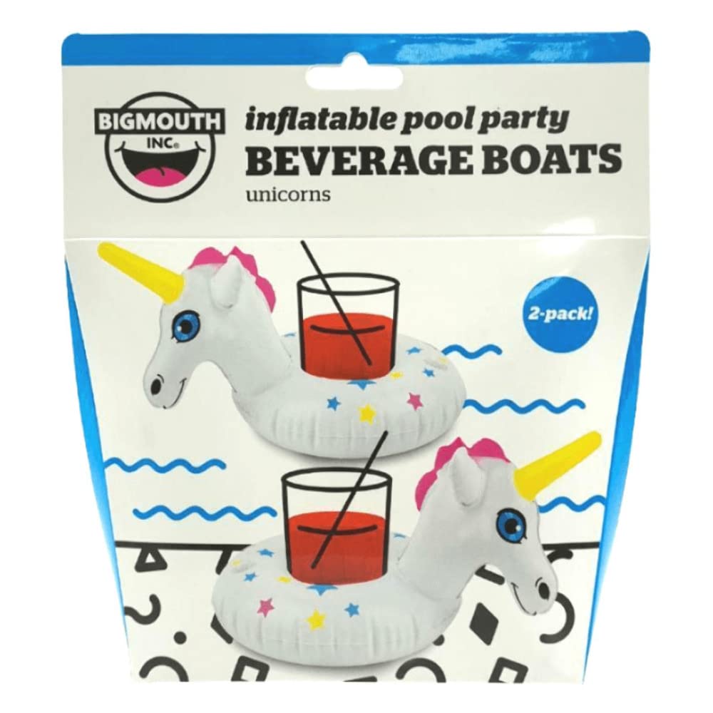Big Mouth Toys BMDF-UN Big Mouth BEV Boat Unicorn Star 2pk, Multi Colour