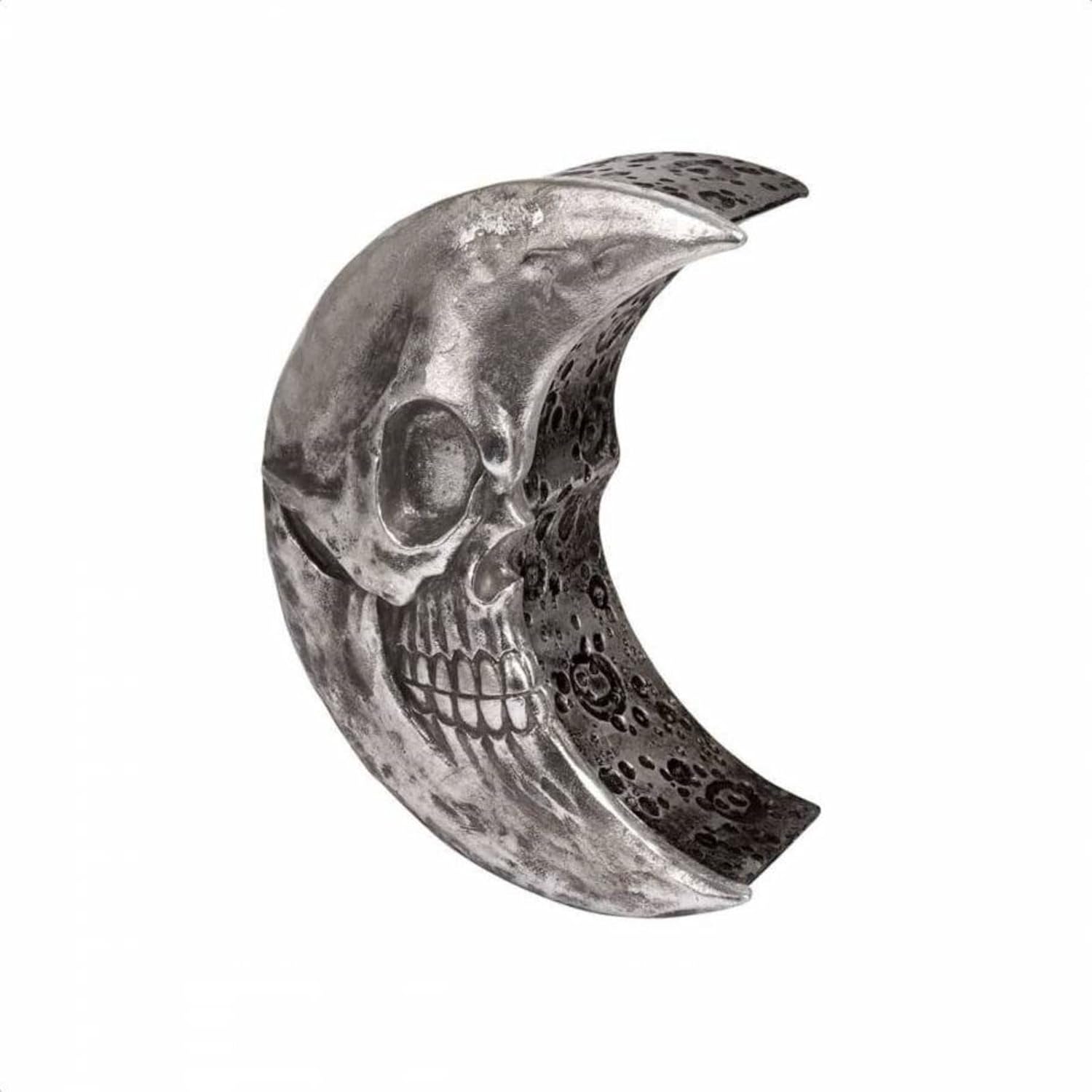 The Vault Skull Moon Decorative Trinket Box - Silver