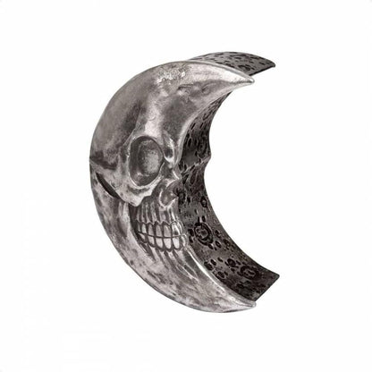 The Vault Skull Moon Decorative Trinket Box - Silver