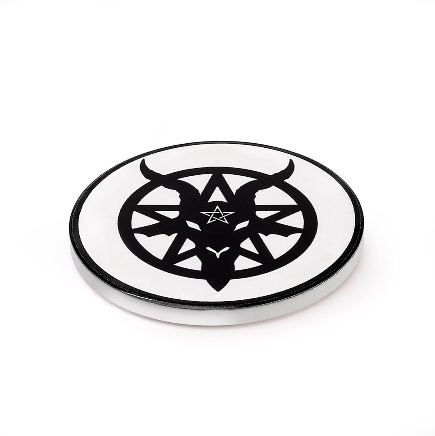 Alchemy Coaster Baphomet White/Black