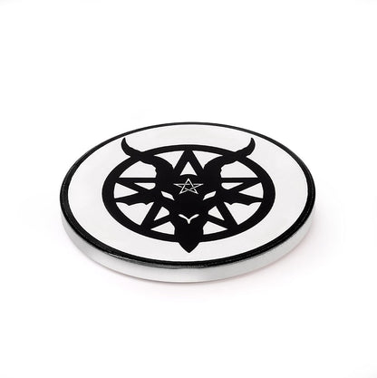 Alchemy Coaster Baphomet White/Black