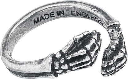 Alchemy Gothic Last Embrace Women's Silver Gothic Rockwear Ring L-N