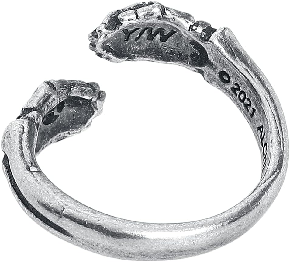 Alchemy Gothic Last Embrace Women's Silver Gothic Rockwear Ring L-N