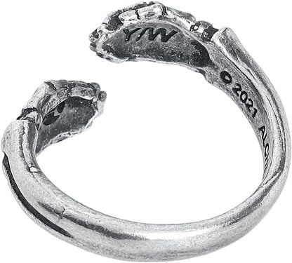 Alchemy Gothic Last Embrace Women's Silver Gothic Rockwear Ring L-N
