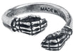Alchemy Gothic Last Embrace Women's Silver Gothic Rockwear Ring L-N