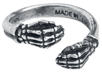 Alchemy Gothic Last Embrace Women's Silver Gothic Rockwear Ring L-N
