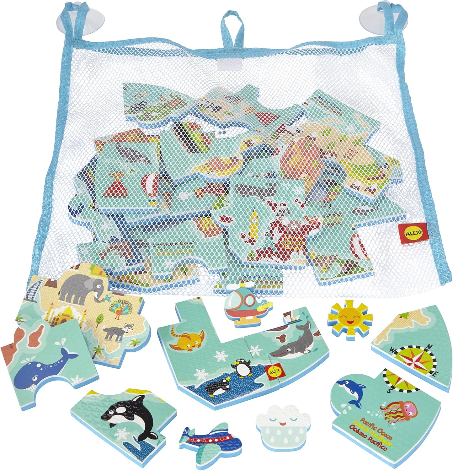 Alex Jura Toys 200020 Toys Bath World Map in The Tub