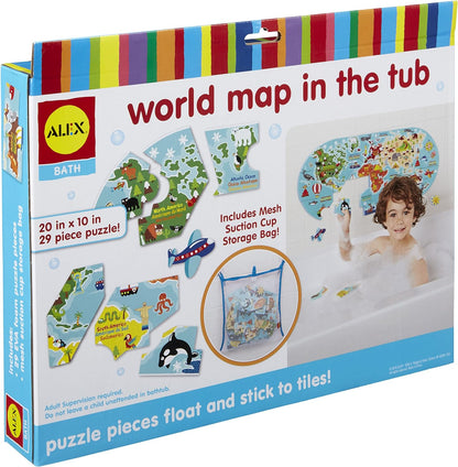 Alex Jura Toys 200020 Toys Bath World Map in The Tub