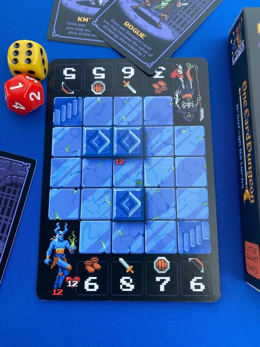 Little Rocket Games One Card Dungeon Expansion M'GUF-YN Returns Board Game in Italian and English