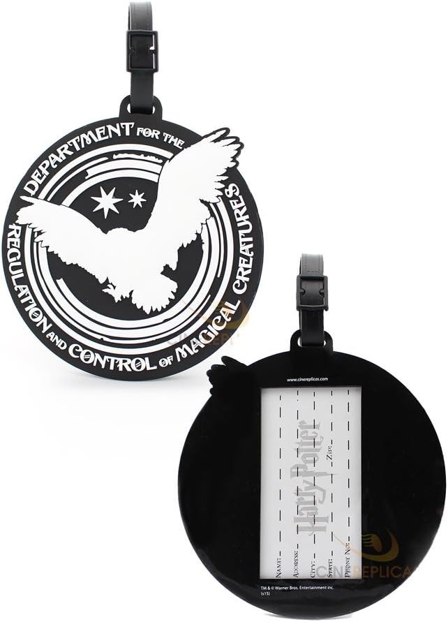 Cinereplicas Harry Potter Travel Suitcase ID Luggage Tag and Suitcase Label (Magical Creatures