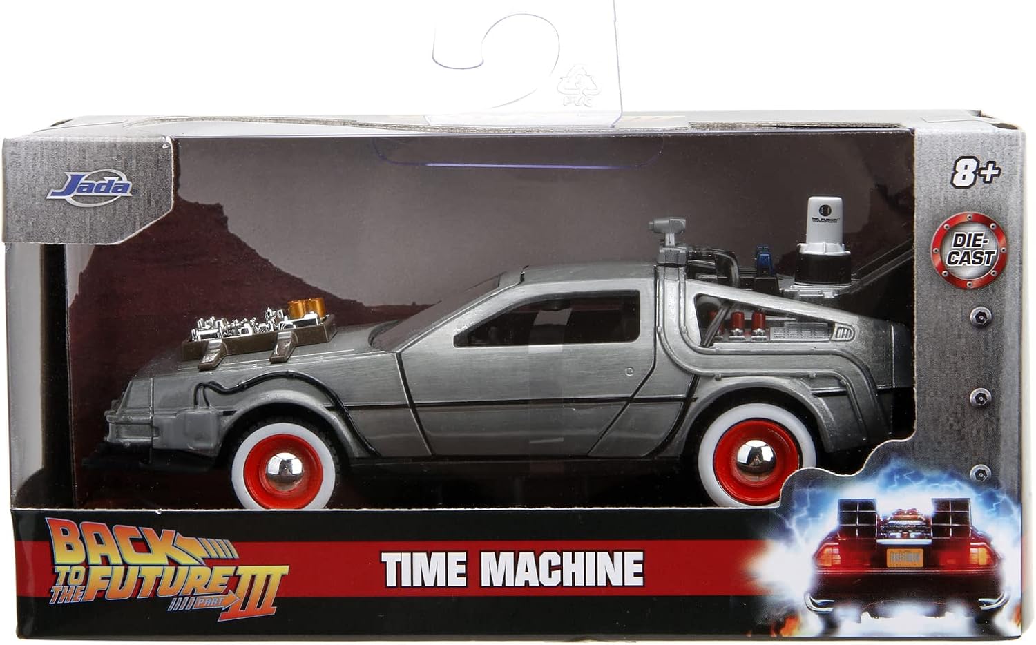 Jada Toys Time Machine Back To The Future 3 1:32