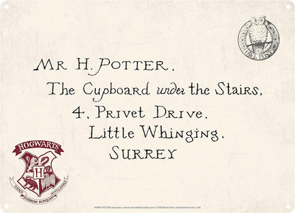 Half Moon Bay | Harry Potter Wall Art | Hogwarts Letter Tin Signs | Harry Potter Posters For Bedroom | Harry Potter Bedroom Decor & Boys Bedroom Accessories | Metal Harry Potter Bedroom Wall Art Harry Potter (Letters