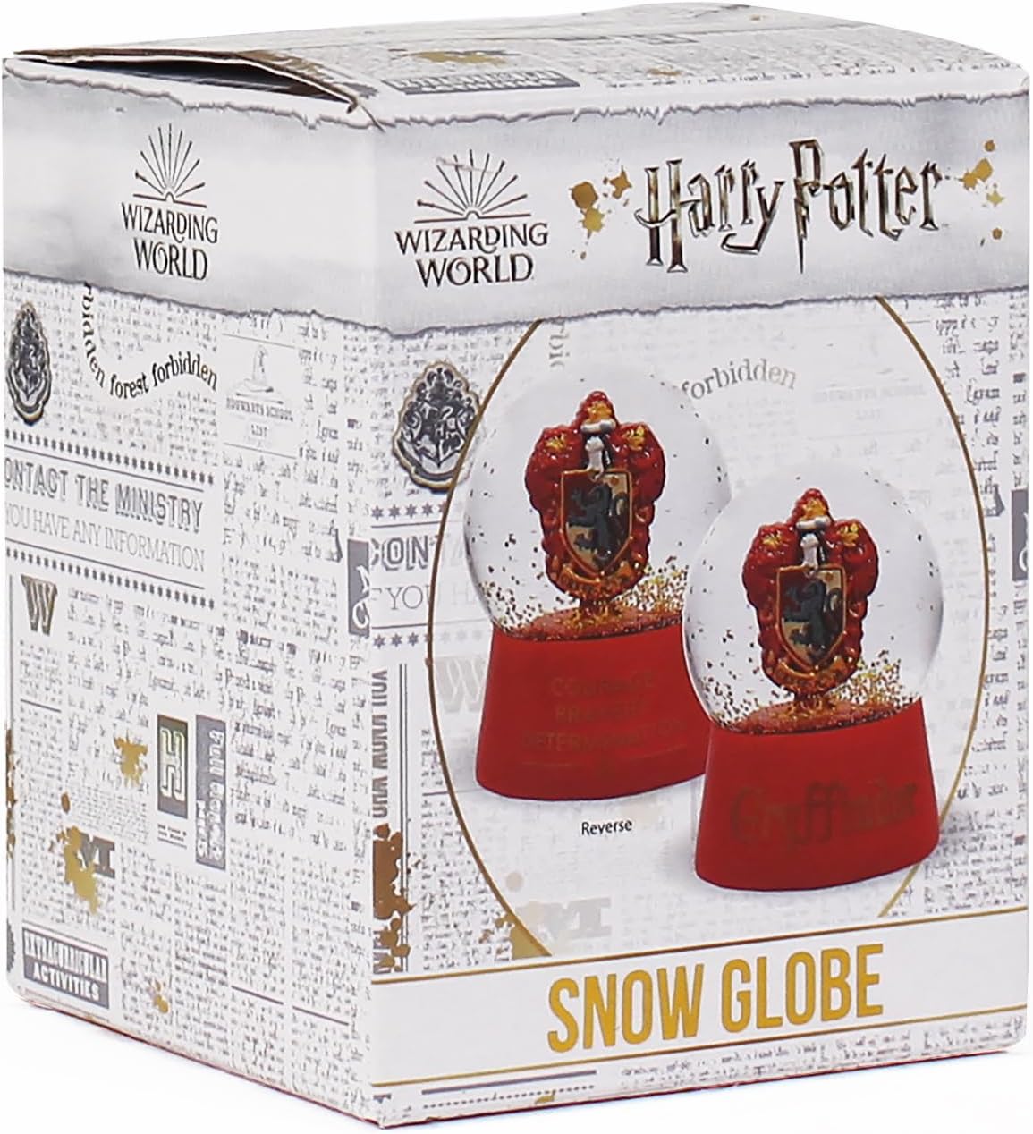 Half Moon Bay Harry Potter Gryffindor Snow Globe | Harry Potter Snow Globe | Snow Globes For Children & Snow Globes For Adults | Harry Potter Merchandise & Harry Potter Decor | Harry Potter Gifts