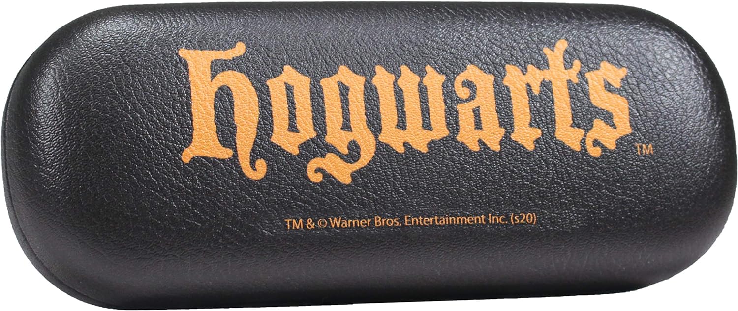 Half Moon Bay | Harry Potter Glasses Case | Hogwarts Crest Hard Shell Glasses Case | Sunglasses Case & Spectacle Cases | PU Leather Glasses Case | Harry Potter Gifts For Girls | Includes Glasses Cloth