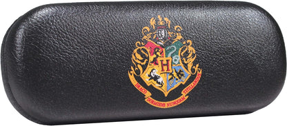 Half Moon Bay | Harry Potter Glasses Case | Hogwarts Crest Hard Shell Glasses Case | Sunglasses Case & Spectacle Cases | PU Leather Glasses Case | Harry Potter Gifts For Girls | Includes Glasses Cloth