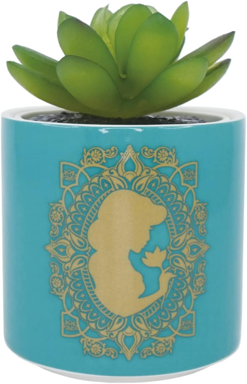 Disney Plant Pot, Stoneware, Turquoise, 150ml 150ml Turquoise