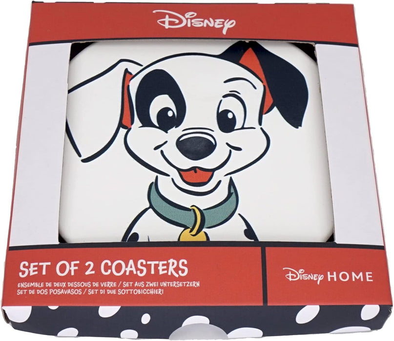 Disney 101 Dalmatians Set of 2 Ceramic Coasters - 101 Dalmatian Gifts - Place Mats and Coasters