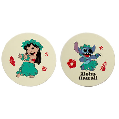 Disney Lilo And Stitch Untersetzer aus Keramik – Tischsets und Untersetzer – 2er-Set – Disney Geschenke
