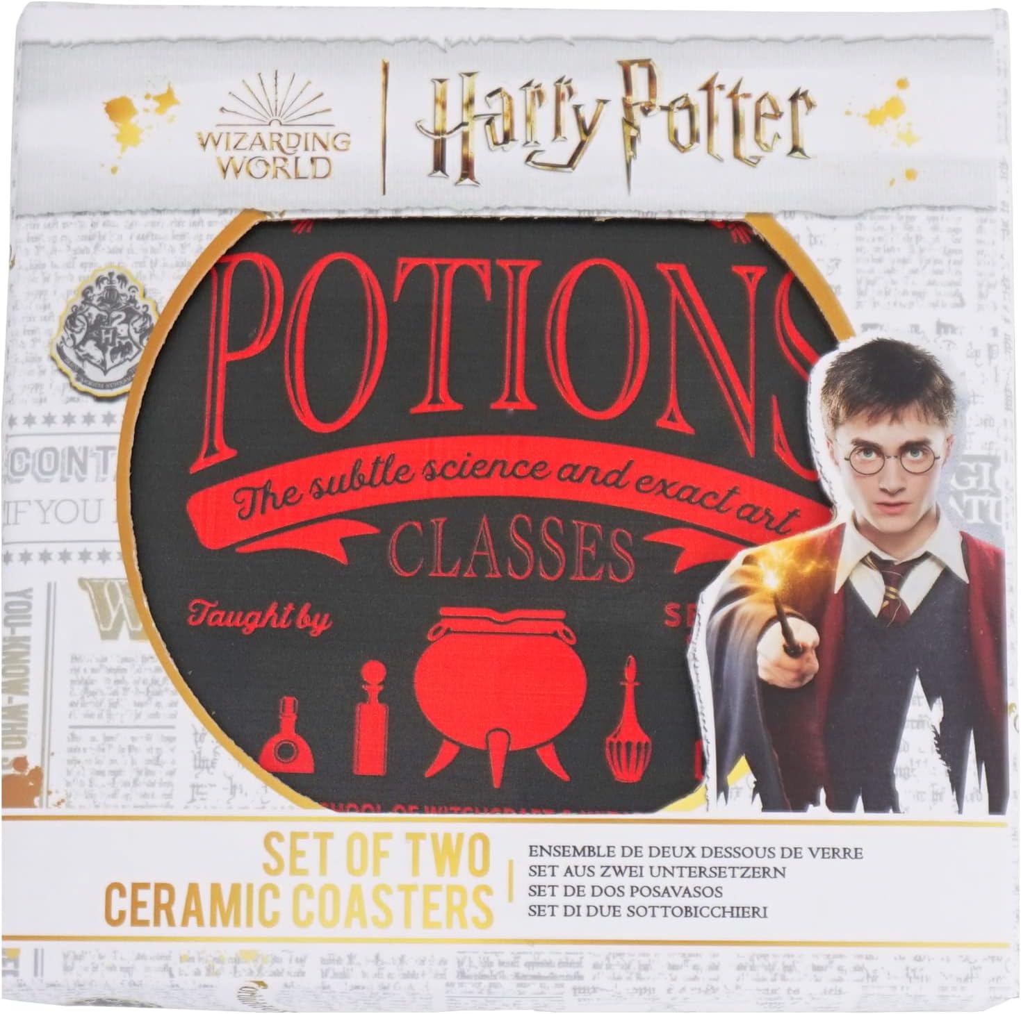 Harry Potter Set of 2 Ceramic Coasters - Potions - Coasters Set Of 2 - Harry Potter Accessories