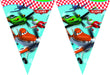 Unique Party Amscan Iternational Planes Triangle Flag Banner