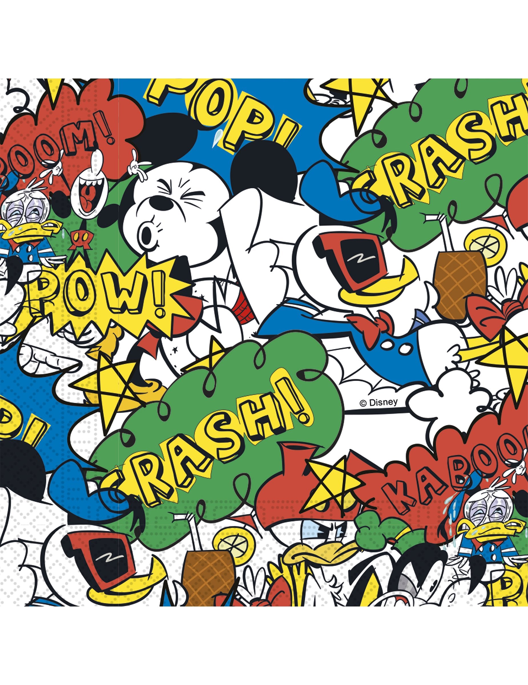 Disney- Mickey Mouse Super Cool Paquete servilletas, Color multicolor, 20 pezzi (Procos PR90277