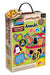 Liscianigiochi 96893 Wood Animal Fun, Montessori Baby-HOLZWÜRFELPUZZLE 3D Noahs Arche